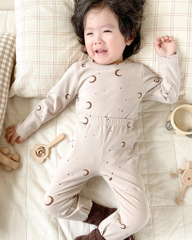 Children's Pajamas, Baby Autumn Clothes and Long Trousers, Kidsren's Home Clothes, Category a Pure Cotton Pajamas for Boys and Girls, Boys' Home Clothes