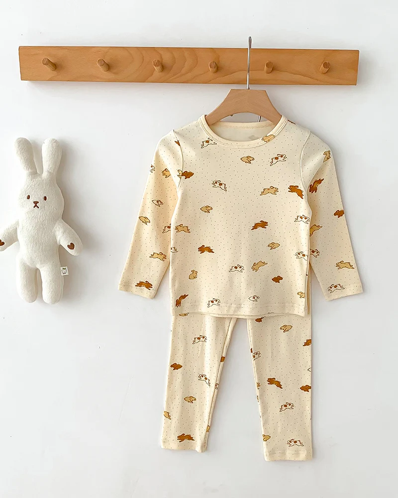 Children's Pajamas, Baby Autumn Clothes and Long Trousers, Kidsren's Home Clothes, Category a Pure Cotton Pajamas for Boys and Girls, Boys' Home Clothes