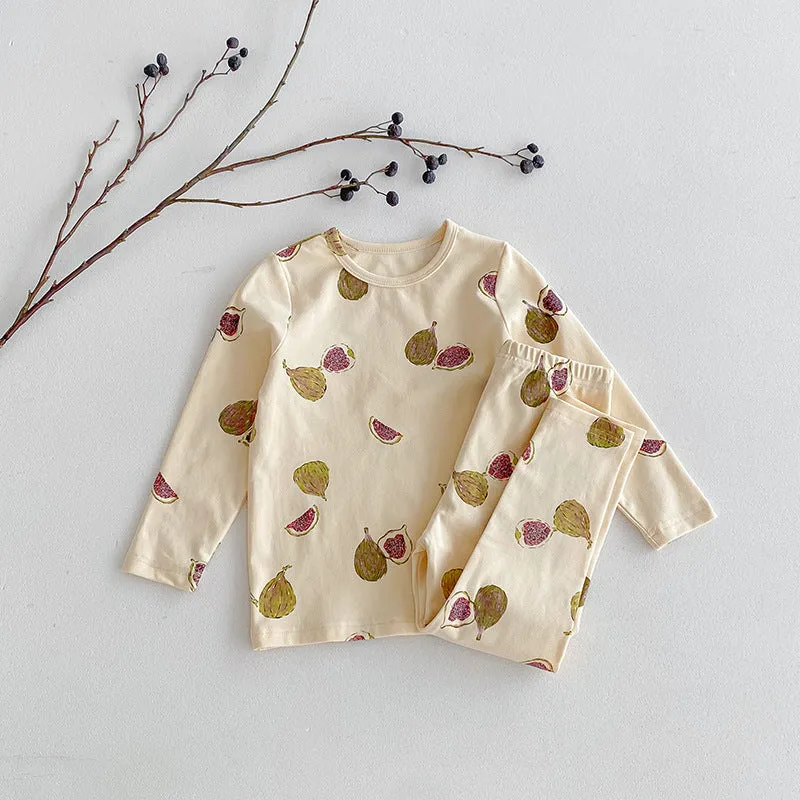 Children's Pajamas, Baby Autumn Clothes and Long Trousers, Kidsren's Home Clothes, Category a Pure Cotton Pajamas for Boys and Girls, Boys' Home Clothes