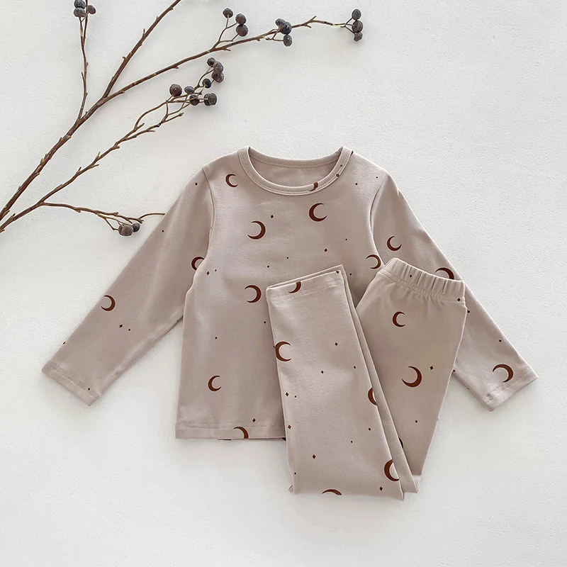 Children's Pajamas, Baby Autumn Clothes and Long Trousers, Kidsren's Home Clothes, Category a Pure Cotton Pajamas for Boys and Girls, Boys' Home Clothes