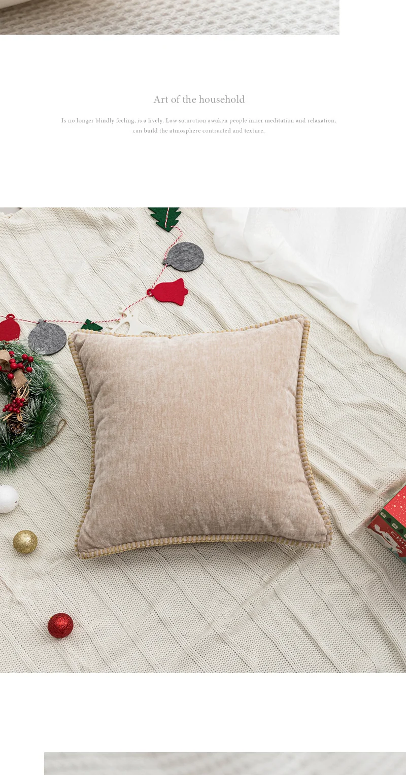 New Christmas pillow holiday decoration love pillow model room bedroom bedside tufted cushion pillowcase wholesale