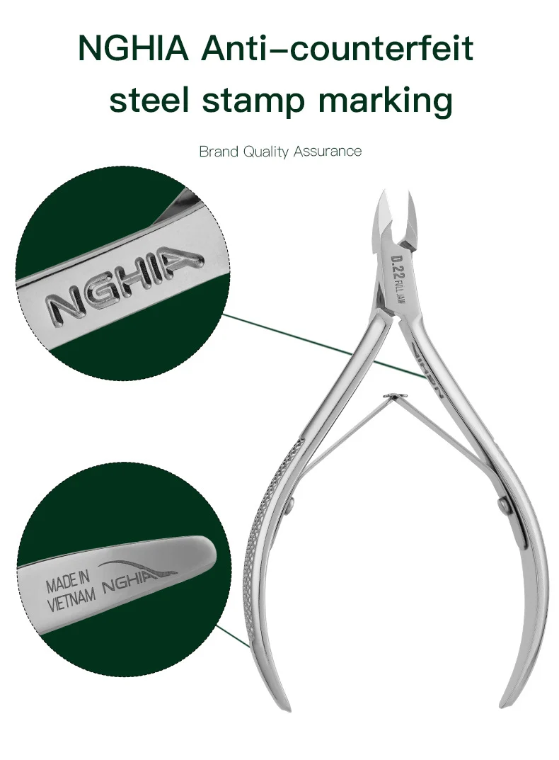 Professional D-22 Nail Nipper Cuticle Cutter Vietnam Nghia