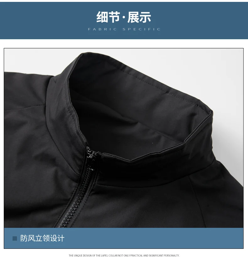 Russian Foreign Trade Trendy Brand Reflective Patchwork Stand-Up Collar Jacket Spring and Autumn Loose Sports Casual Jacket for Men