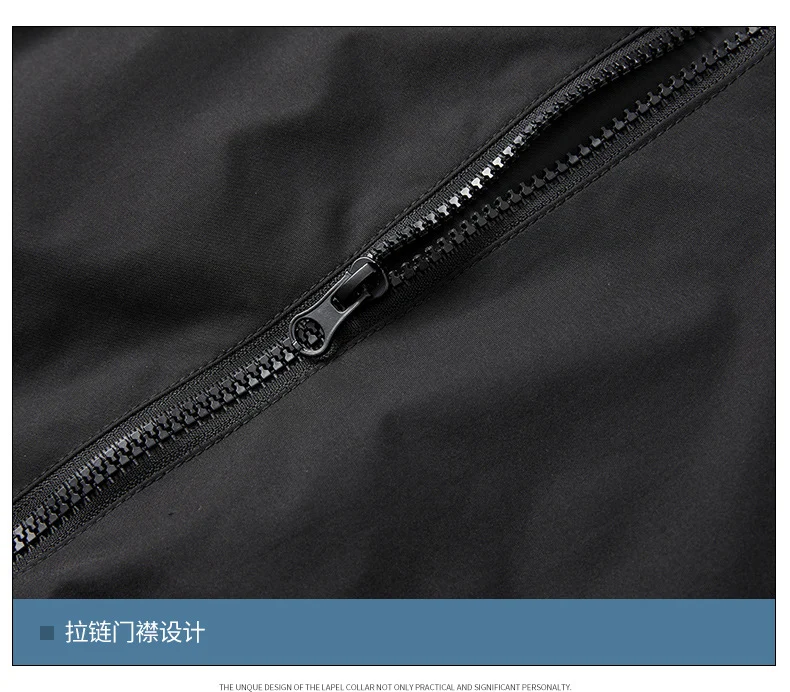 Russian Foreign Trade Trendy Brand Reflective Patchwork Stand-Up Collar Jacket Spring and Autumn Loose Sports Casual Jacket for Men