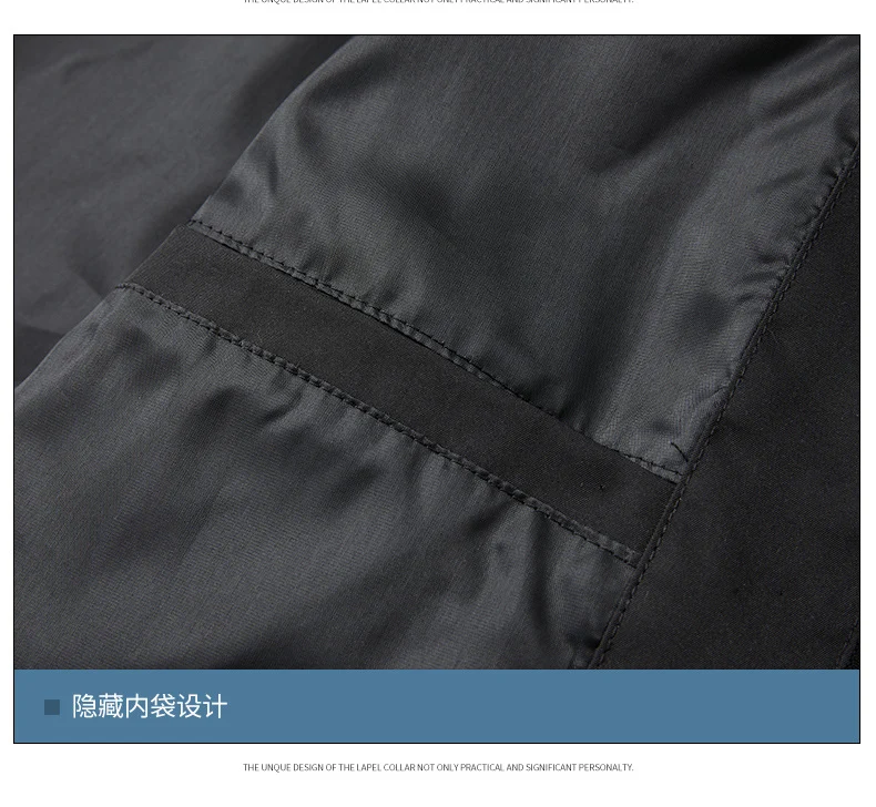 Russian Foreign Trade Trendy Brand Reflective Patchwork Stand-Up Collar Jacket Spring and Autumn Loose Sports Casual Jacket for Men