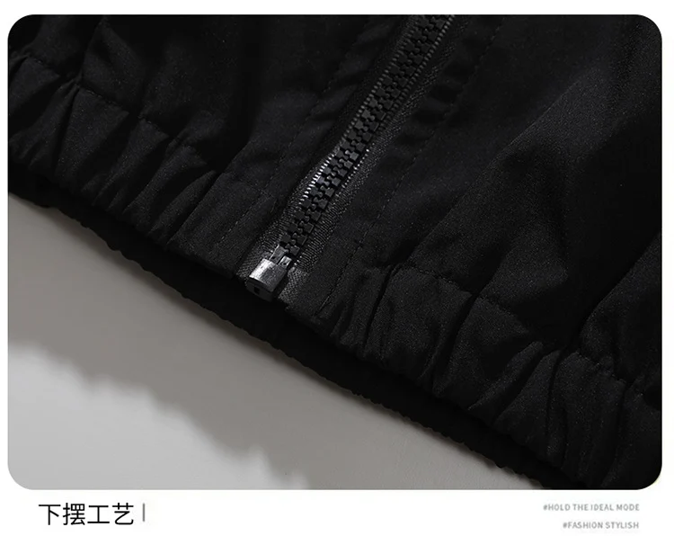 Russian Foreign Trade Trendy Brand Reflective Patchwork Stand-Up Collar Jacket Spring and Autumn Loose Sports Casual Jacket for Men