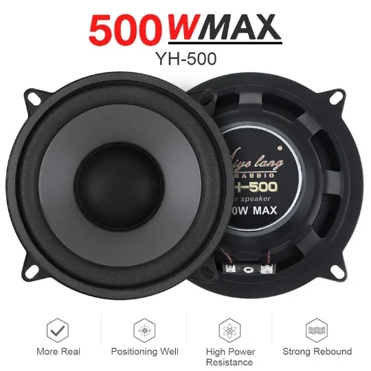 1pair 400/500/600W Car Speakers 2-Way Vehicle Door Subwoofer Car Audio Music Stereo Full Range Frequency Automotive Speaker