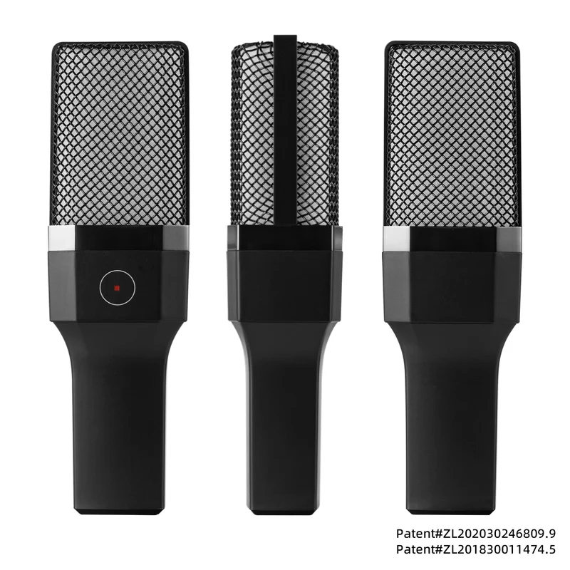 Professional Microphone Condenser Gaming Mic PC Laptop Computer USB Wired Streaming Studio Podcast Mike Kit Gamer RGB PC Karaoke