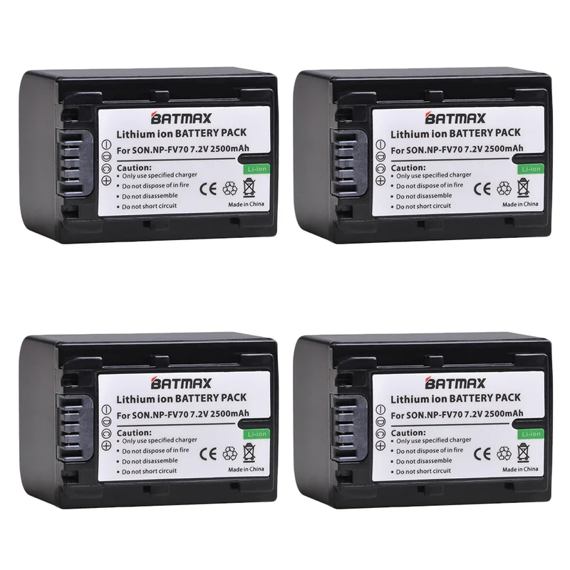 2500mAh NP-FV70 NP FV70 Battery + LCD Dual USB Charger for Sony NP-FV70 NP-FV90 NP-FV100 FV120 HDR-SR68 DCR-SX85 DCR-S