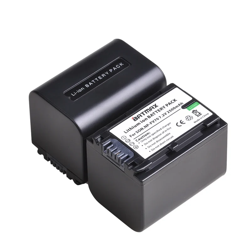 2500mAh NP-FV70 NP FV70 Battery + LCD Dual USB Charger for Sony NP-FV70 NP-FV90 NP-FV100 FV120 HDR-SR68 DCR-SX85 DCR-S
