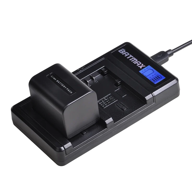 2500mAh NP-FV70 NP FV70 Battery + LCD Dual USB Charger for Sony NP-FV70 NP-FV90 NP-FV100 FV120 HDR-SR68 DCR-SX85 DCR-S