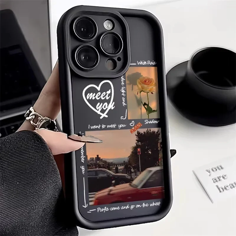 Soft Candy Liquid Silicone Phone Case For iPhone 13 Case iPhone 15 11 14 12 16 Pro Max XR XS X 7 8 Plus SE Shockproof Cover
