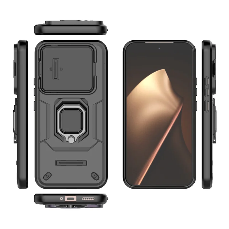 For Xiaomi 15T Pro 5G Case Car Magnetic Ring Stand Armor Phone Cases for Xiaomi15T Xiaomi15T Xiomi Mi15T Mi 15 T T15 Back Cover