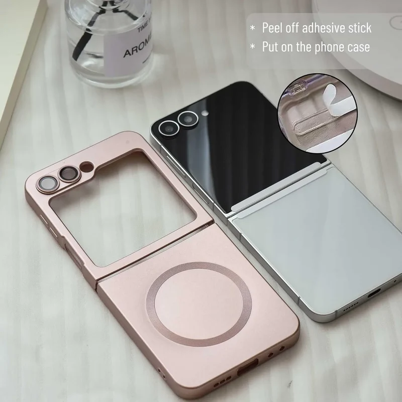 Luxury Gradient Case for Samsung Galaxy Z Flip 8 7 6 5 4 3 Soft Silicone Magnetic Charging Cover for Samsung ZFlip 6 7 8