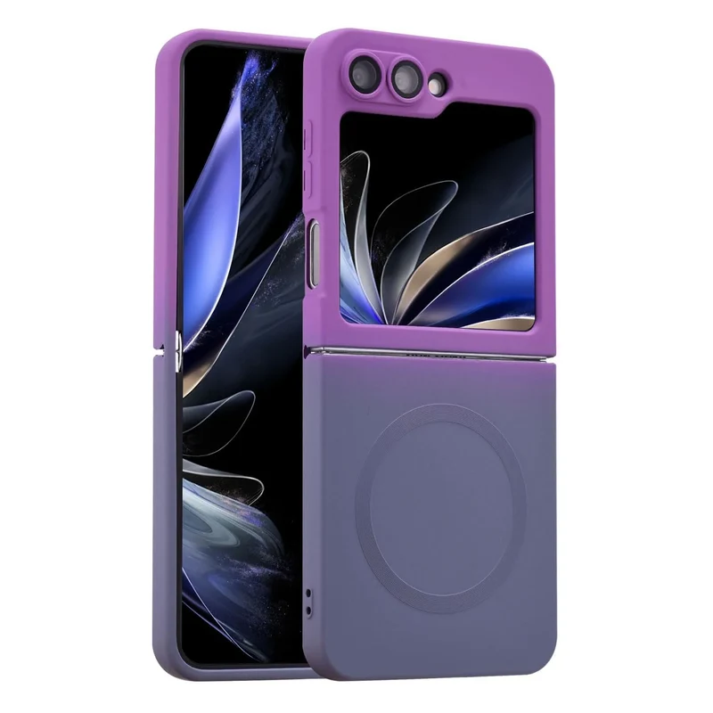 Luxury Gradient Case for Samsung Galaxy Z Flip 8 7 6 5 4 3 Soft Silicone Magnetic Charging Cover for Samsung ZFlip 6 7 8