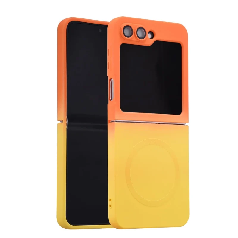 Luxury Gradient Case for Samsung Galaxy Z Flip 8 7 6 5 4 3 Soft Silicone Magnetic Charging Cover for Samsung ZFlip 6 7 8