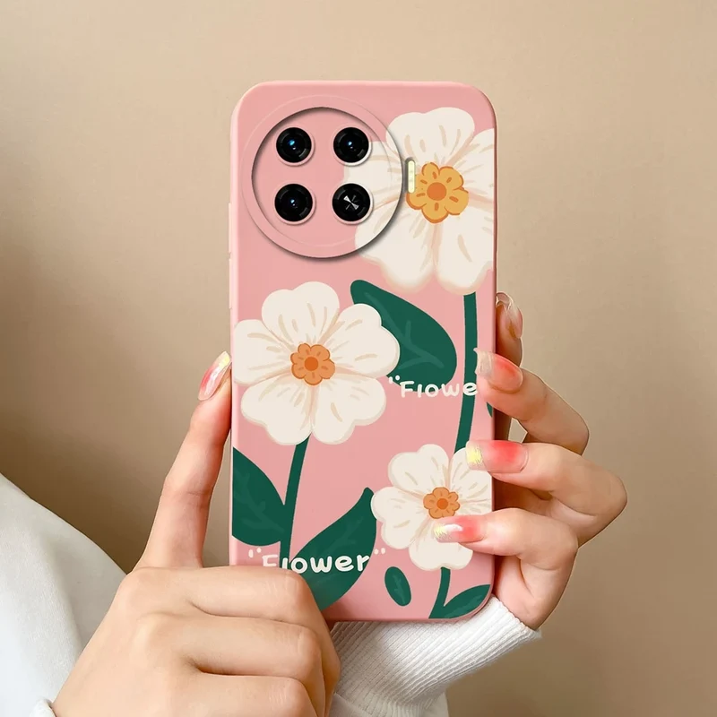 Cover For Tecno Spark 20 Pro+ 4G Case Phone Bags Pretty Flower Liquid Soft Silicone Shell For Tecno Spark20 Pro Plus Funda Coque