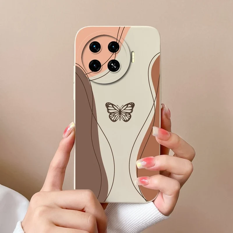 Cover For Tecno Spark 20 Pro+ 4G Case Phone Bags Pretty Flower Liquid Soft Silicone Shell For Tecno Spark20 Pro Plus Funda Coque