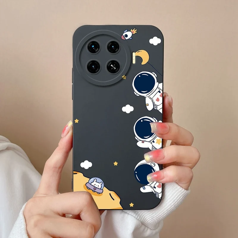 Cover For Tecno Spark 20 Pro+ 4G Case Phone Bags Pretty Flower Liquid Soft Silicone Shell For Tecno Spark20 Pro Plus Funda Coque
