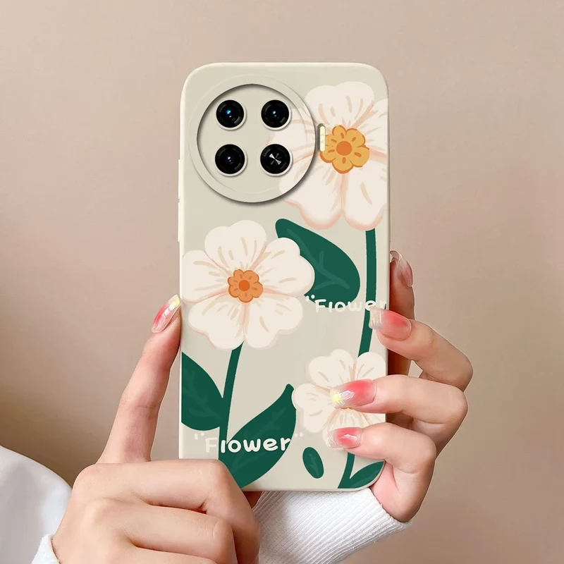 Cover For Tecno Spark 20 Pro+ 4G Case Phone Bags Pretty Flower Liquid Soft Silicone Shell For Tecno Spark20 Pro Plus Funda Coque
