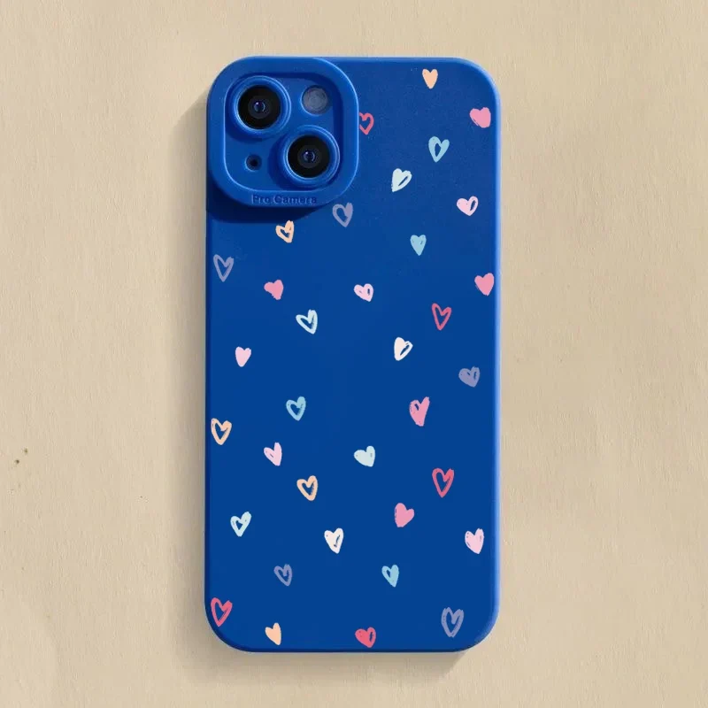 Colorful Small Love Heart Phone Case For Xiaomi Redmi Note 13 12 11 Pro Plus 5G 12S 11S 11 10S Redmi 13C 13 12 4G Silicone Cover