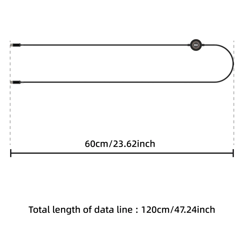 Bonola 2 in 1 Watch Wireless Charger for Apple Watch Ultra 10/9/8/7 60w Fast Charging Type C to C Cable for iPhone 17/16/15 Pro
