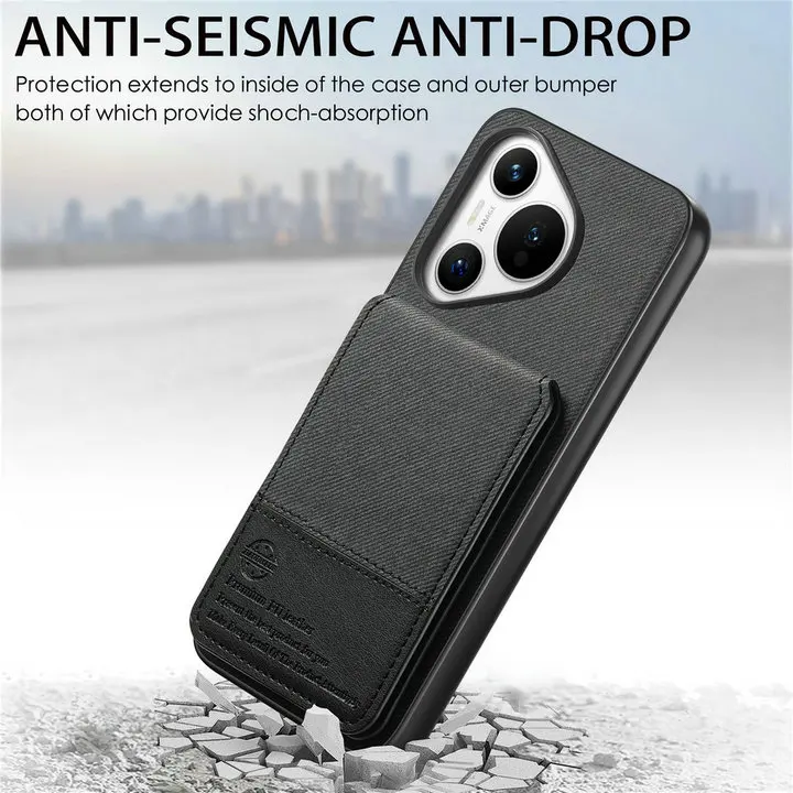 RFID Leather Luxury Case for Huawei Pura 70 Pro Plus 5G Card Cover Flip Back Shell Huawei Pura 70 Ultra Pura70 Pro+ Phone Cover