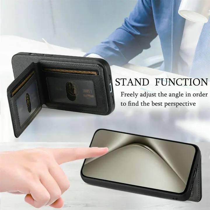 RFID Leather Luxury Case for Huawei Pura 70 Pro Plus 5G Card Cover Flip Back Shell Huawei Pura 70 Ultra Pura70 Pro+ Phone Cover