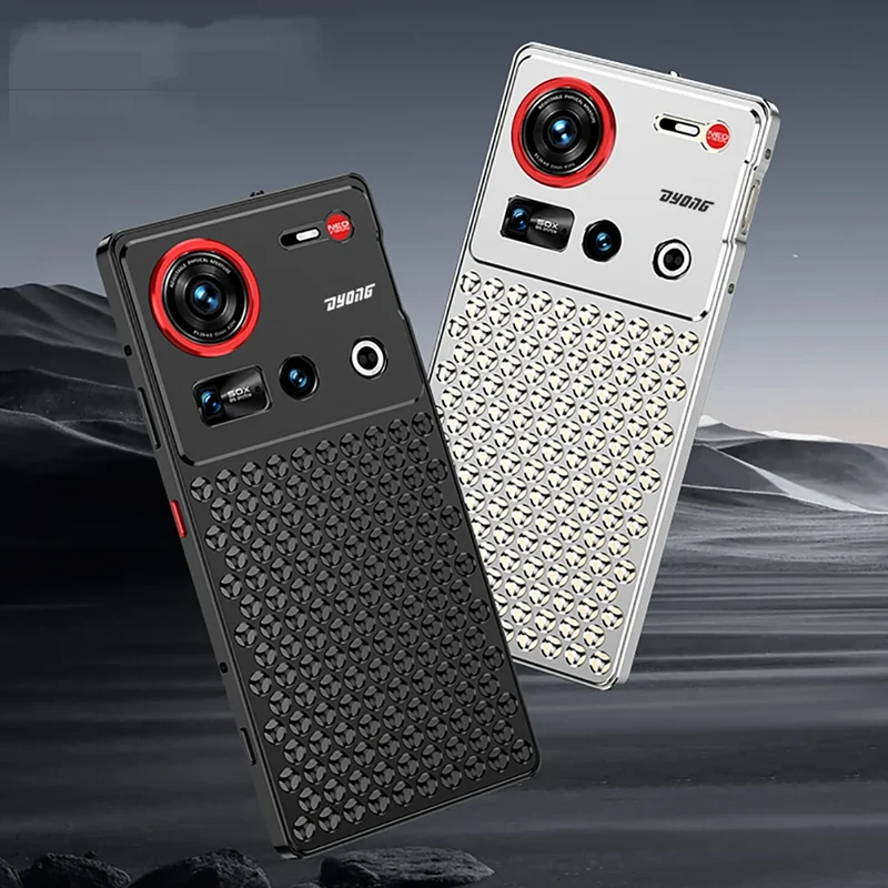 1:1 Copy for MacPro heat dissipation Metal bumper for ZTE Nubia Z70 Ultra Z70U cover Case Full Aluminium Alloy silky capas Funda
