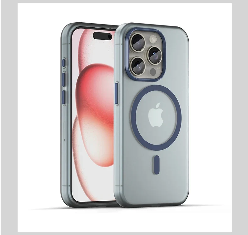 Magnetic Wireless Charge For Magsafe Case for iphone 17 Air 16E 16 15 14 13 12 11 iphone17 Pro Max Plus Matte TPU Bumper Cover