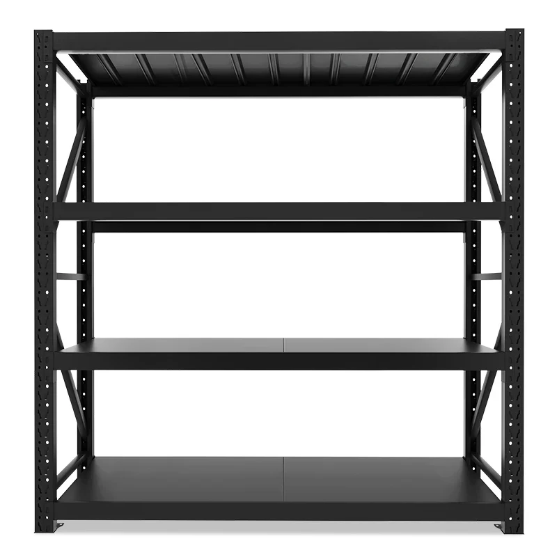 Warehouse Racking 4 Tiers Load Capacity 150kg Adjustable Metal Steel Racking Warehouse Storage Pallet Racking