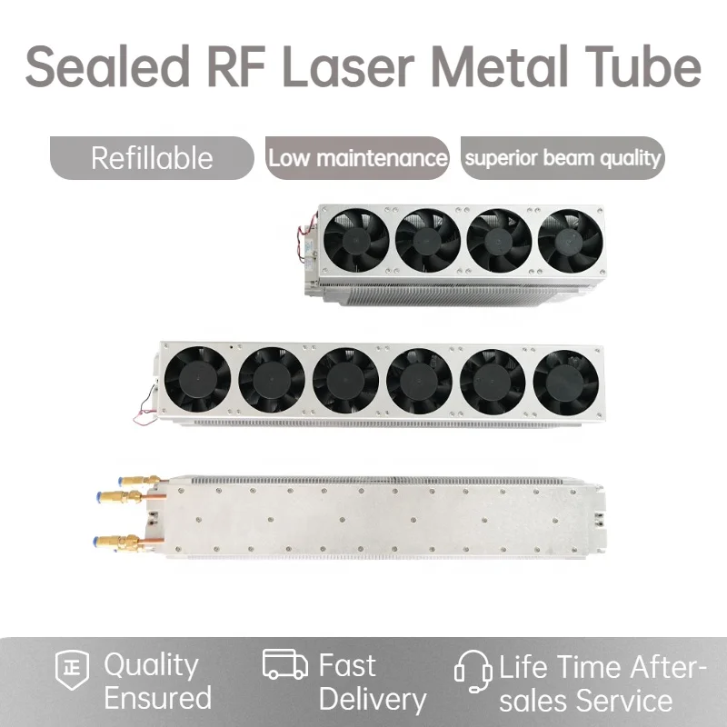 RLT Series YONGLI Refill 30w 60w Co2 RF Laser Metal Tube for Nonmetal Material Cutting Engraving Marking Machine