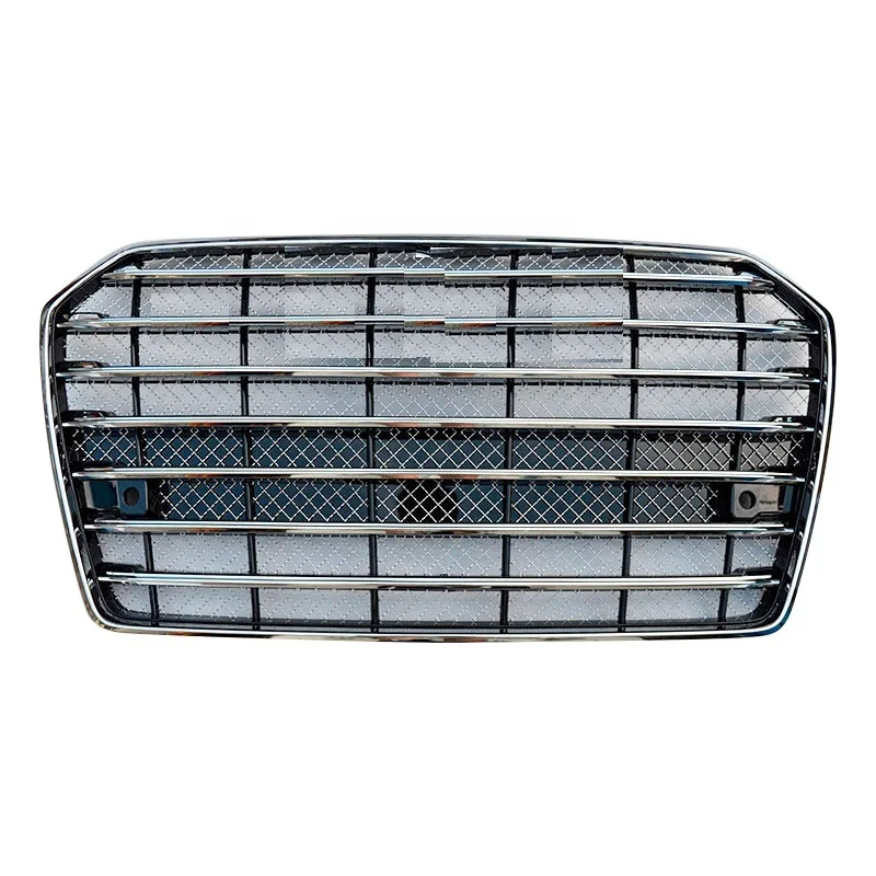 Fast Shipping Car A6 S6 Front Bumper Hood Grill RS6 Look Gloss Black Front Grill for Audi A6 S6 C7.5 2016 2017 2018