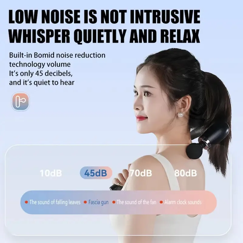 Smart Massage Gun Electric Massager Massage Hammer Rechargeable Home Handheld Hammer Back Artifact Body Massager