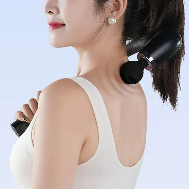 Smart Massage Gun Electric Massager Massage Hammer Rechargeable Home Handheld Hammer Back Artifact Body Massager