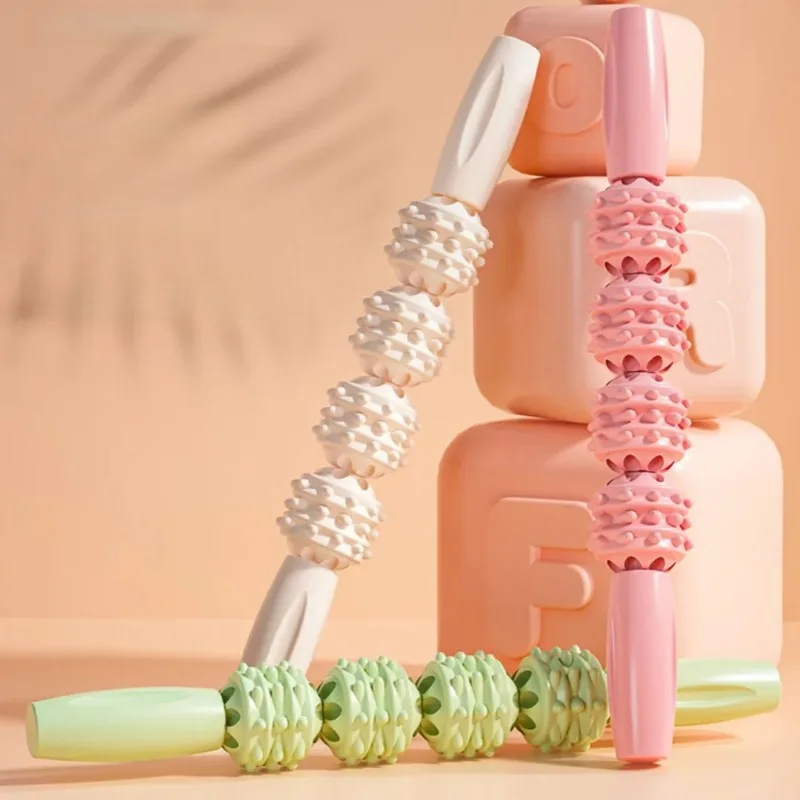 Massage Stick, Wolf Tooth Stick, Leg Muscle Relaxer, Yoga Roller, Slimming Calf Roller, Full Body Massage Yoga Stick