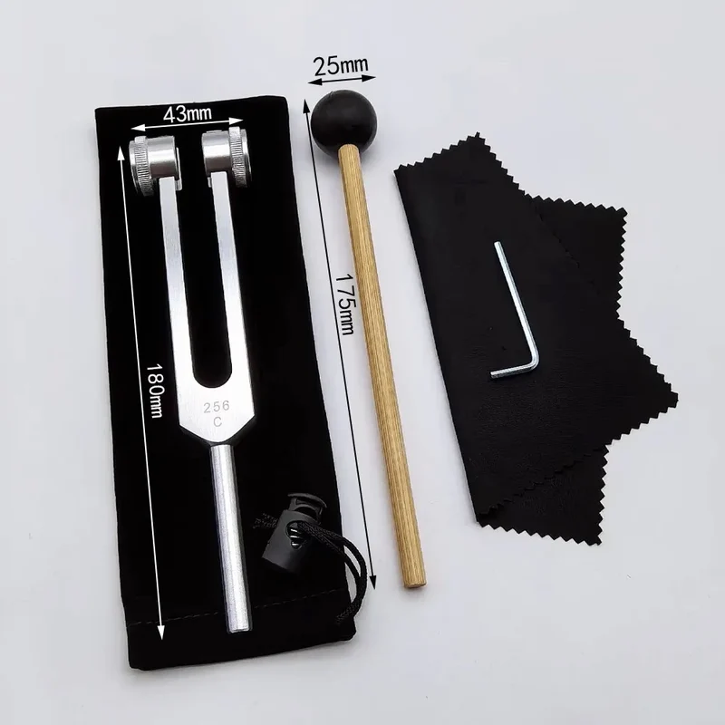 128 /512Hz Chakra Healing MassageTuning Fork Set,Aluminum Alloy Tuning Forks Used for Sound Therapy Yoga Meditation Accessory