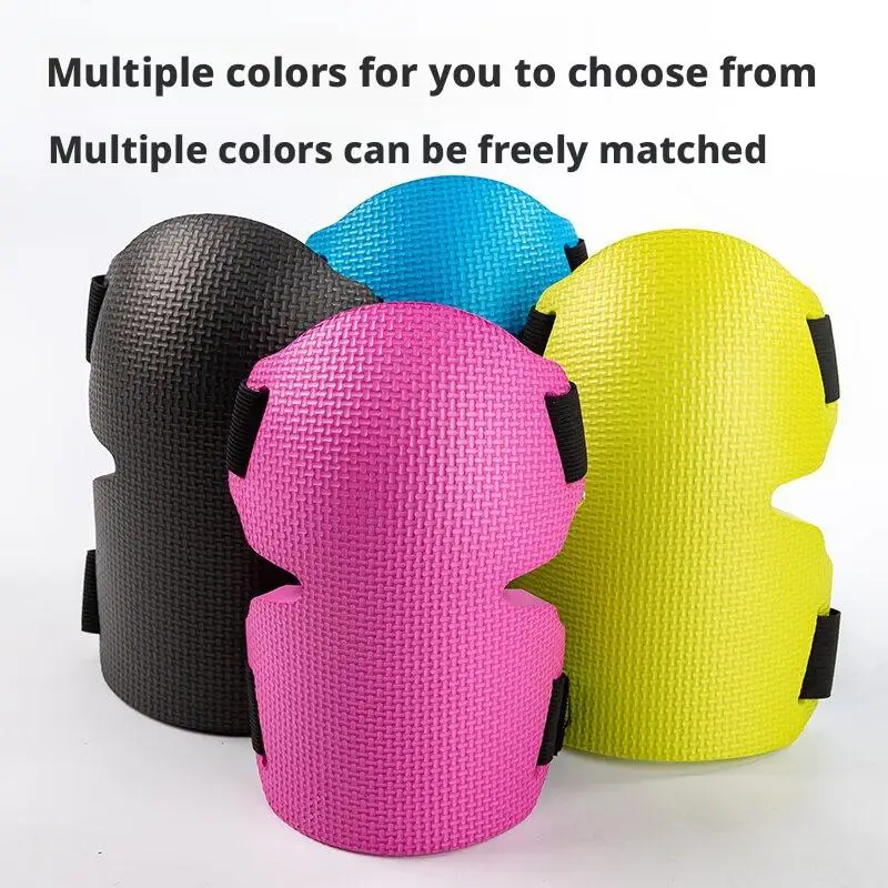 1pair Knee Protection Pad Labor Insurance Garden Knee Pads Thickened Wear-Resistant Knee Protectors with Adjustable Straps