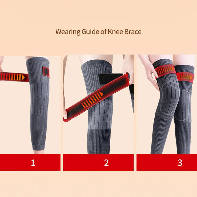 Tie up knee warmers, extended leg warmers, thick anti slip knee pads for both men and women