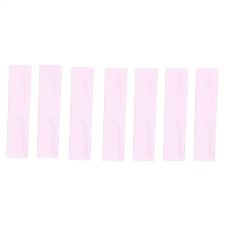 7Pcs Solid Color High Elasticity Headbands Yoga Exercise Headband Hair Accessories Sweat Absorbing Wide Edge Headband