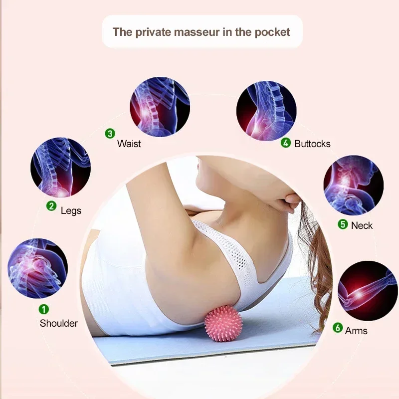 Fascia Ball Raised Point Massage Ball TPR Posture Master Yoga Ball Waist and Back Foot Massage Ball Muscle Relaxation Massage