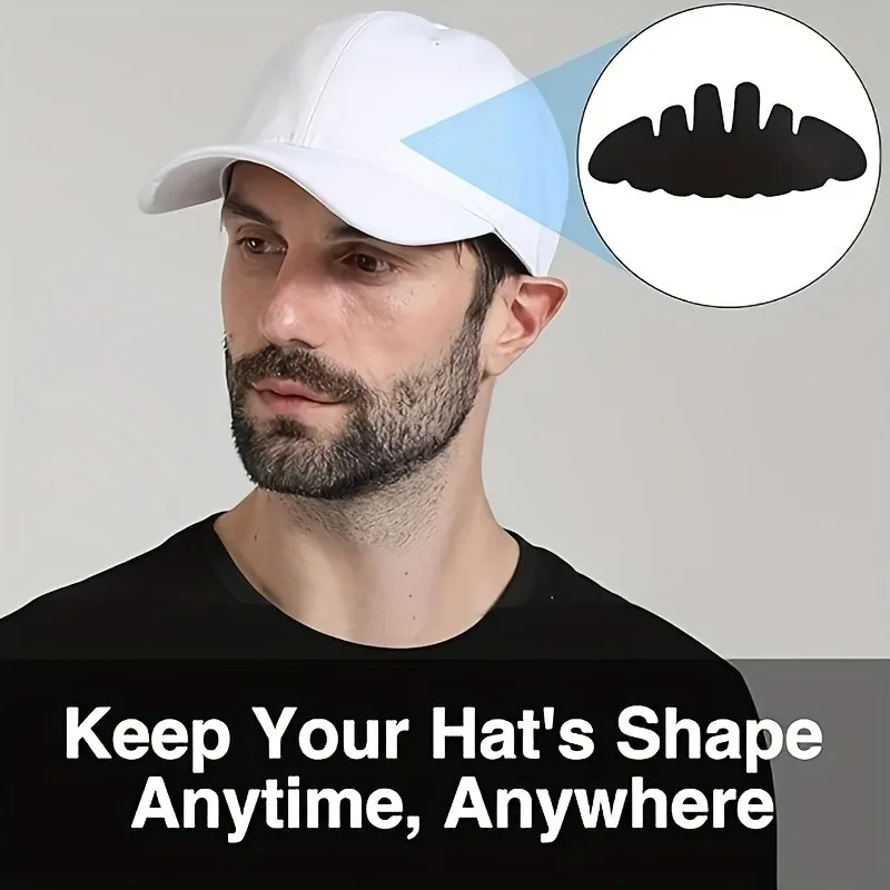5/10pcs Baseball Cap Sweat Liner Absorbent Pads Insert,Outdoor Hard Hat Sweatband,for Sports Cap Wide Brim Caps- All-season,Knit