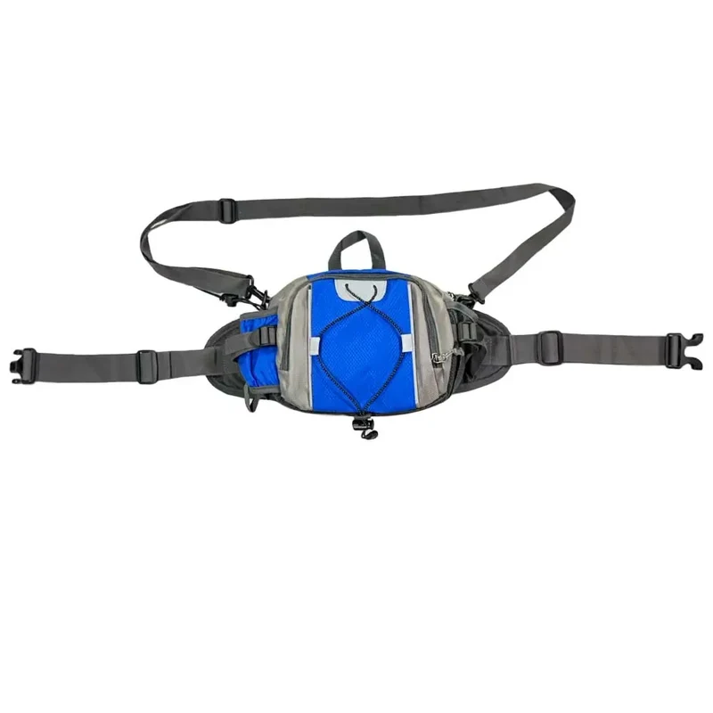 Multi-functional sports water bottle waist bag, men's and women's universal running backpack, outdoor hiking waist bag