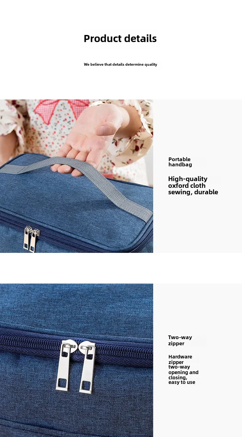 Portable Lunch Bag Food Thermal Box Waterproof Office Cooler Lunchbox With Shoulder Strap Insulated Case Essential for picnics