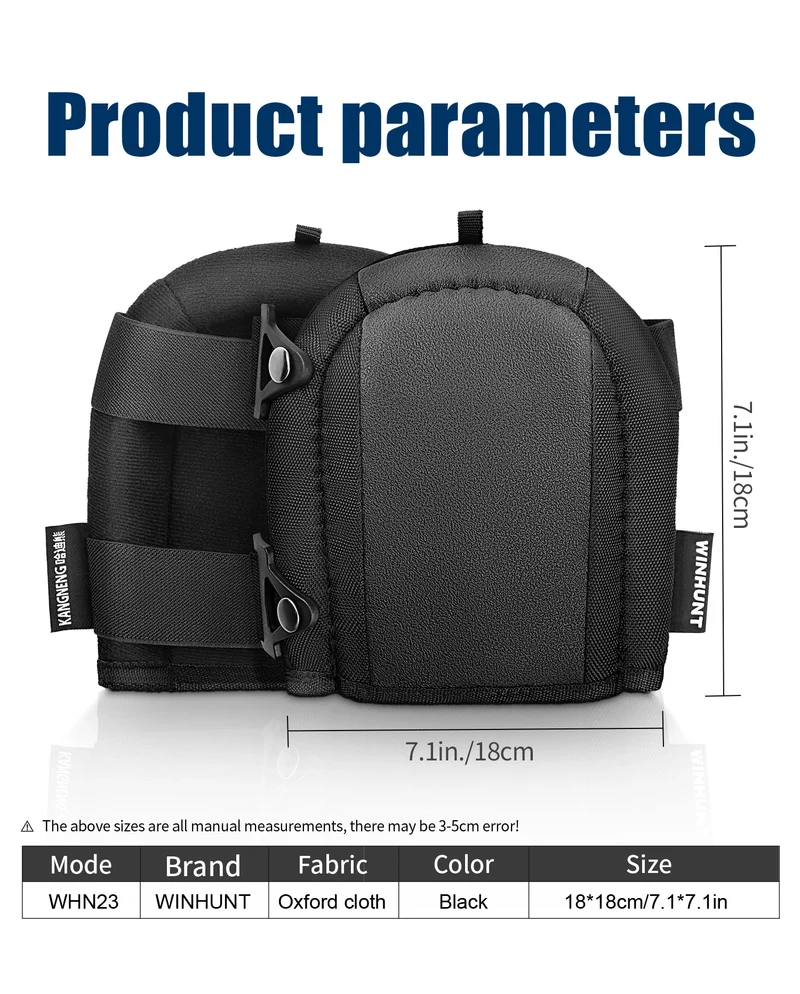 Knee Pads for Work - Heavy Duty Foam Padding Knee Pads with Strong Double Straps – Comfortable Knee Protection