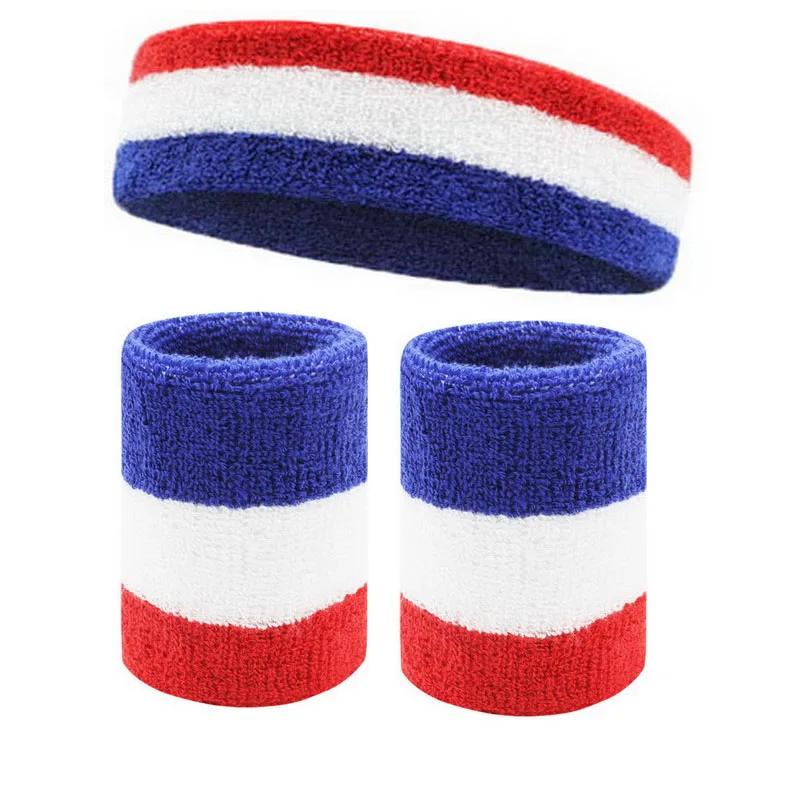 Tennis Wristbands Sport Headband For Men Women Towel Sweat Bands Basketball Yoga Gym Running Volleyball Wrist Wrap Sweatband