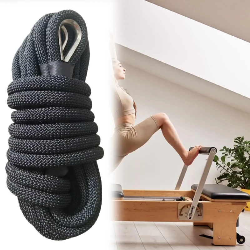 Pilates Reformer Pull Rope Part for Yoga Exercise Equipment Balance Training With Iron Ring Versatile Professional Band Strap