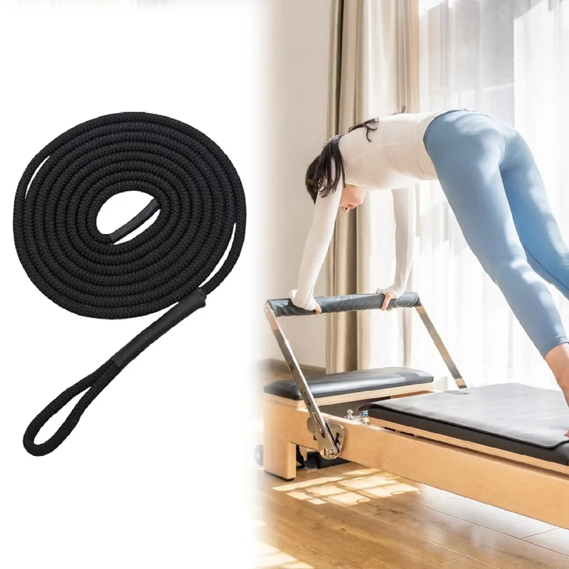 Pilates Reformer Pull Rope Part for Yoga Exercise Equipment Balance Training With Iron Ring Versatile Professional Band Strap