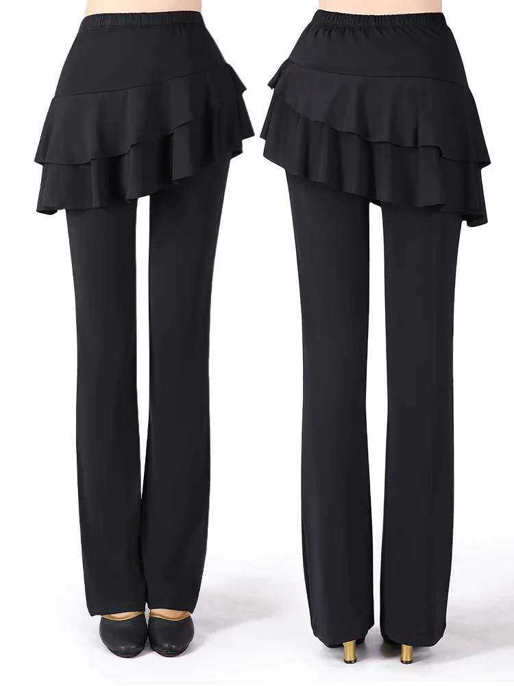 Qui Dry Dance Pants Women's High Waist Long Trousers Skirt Sports Fitn Square Dance orm Breathable Comfortable Fabric