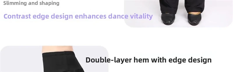 Qui Dry Dance Pants Women's High Waist Long Trousers Skirt Sports Fitn Square Dance orm Breathable Comfortable Fabric